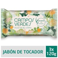 CAMPOS VERDES Jabon Campos 120gr x 3 Un.