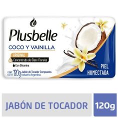 PLUSBELLE Jabon Coco y Vainilla 120gr