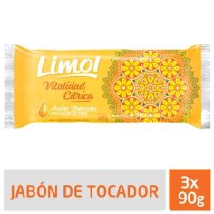 LIMOL Jabon Vitalidad Citrica 90gr x 3Un.