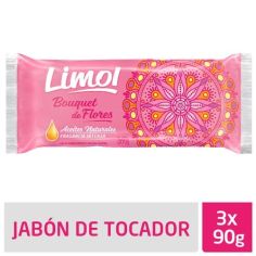 LIMOL Jabon Bouquet Flores 90gr x 3Un.