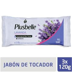 PLUSBELLE Jabon Lavanda 120gr x 3un.