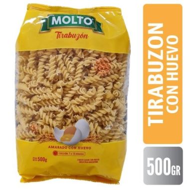 MOLTO Fideo Huevo Tirabuzon 500gr