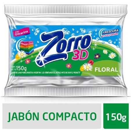 ZORRO JABON PAN BICARBONATO 150GR