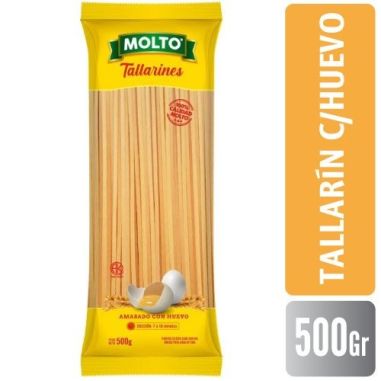 MOLTO Fideo Huevo Tallarin 500gr
