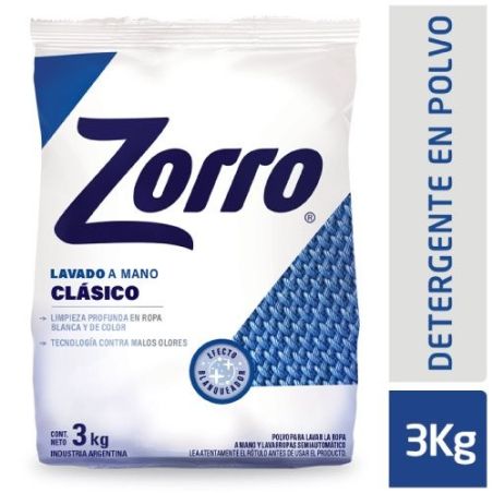 ZORRO Clasico Polvo Mano 3KG