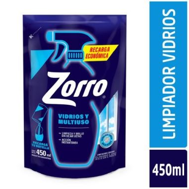 ZORRO Limpiador Vidrio D/P 450ml