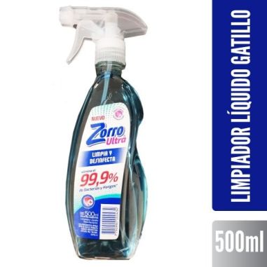 ZORRO ANTIBACTERIAL 99.9% GATILLO 500ML