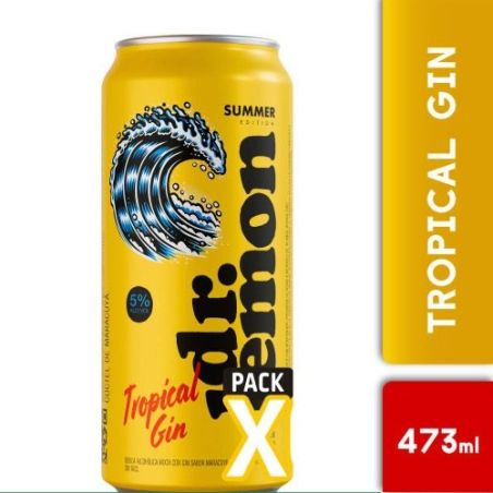 DR. LEMON Tropical Gin Lata 473ml
