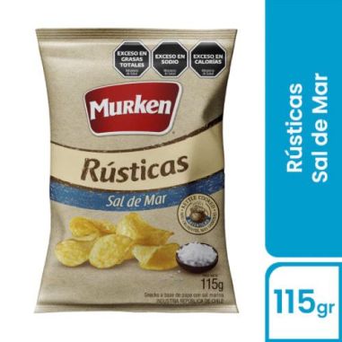 MURKEN Papas Rusticas Sal De Mar 115gr