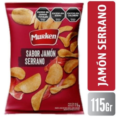 MURKEN Papas Jamon Serrano 115gr