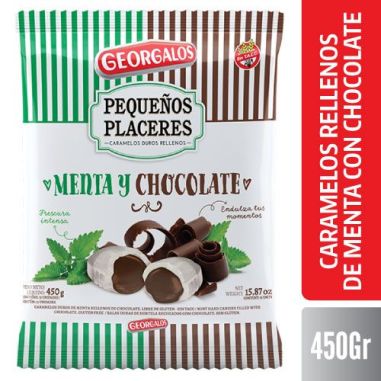 GEOR. CARAM. RELL. DE MENTA  CHOC. X 450GR