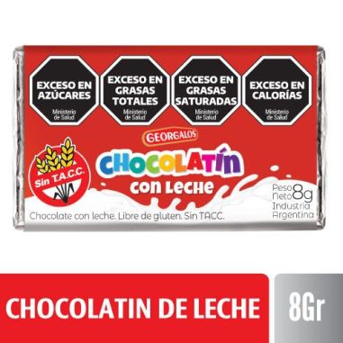 GEORGALOS CHOCOLATIN DE LECHE 40 X 8 GR