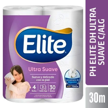 ELITE Papel Doble Hoja ULTRA SUAVE 30Mts. x4un.