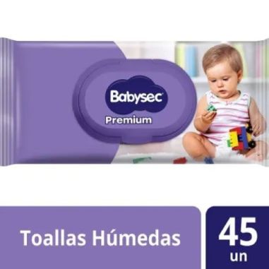 BABYSEC Toalla Humeda Premium 45un.