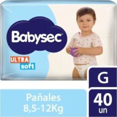 BABYSEC Pañal Mega ULTRASOFT G 40un.