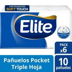 ELITE PAÑUELOS X10 PACK X6
