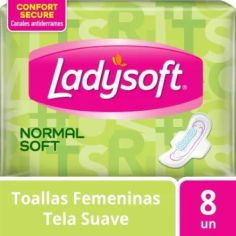LADYSOFT Toalla Fem. Suave Extra Algodon 8un.