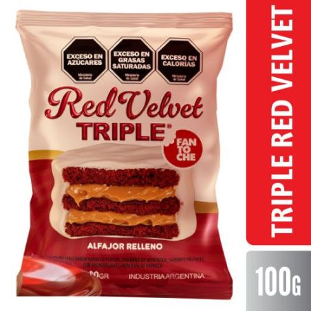 FANTOCHE Alfajor Triple Red Velvet 100 Gr