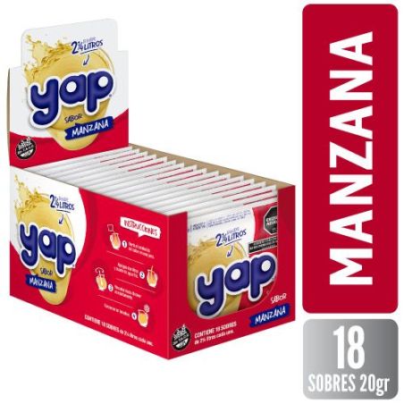 YAP Jugo Manzana 20g x 18 Unidades