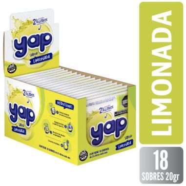 YAP Jugo Limonada 20g x 18 Unidades