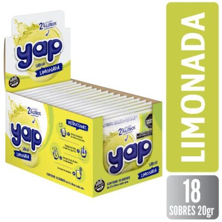 YAP Jugo Limonada 20g x 18 Unidades
