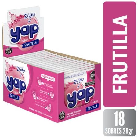 YAP Jugo Frutilla 20g x 18 Unidades