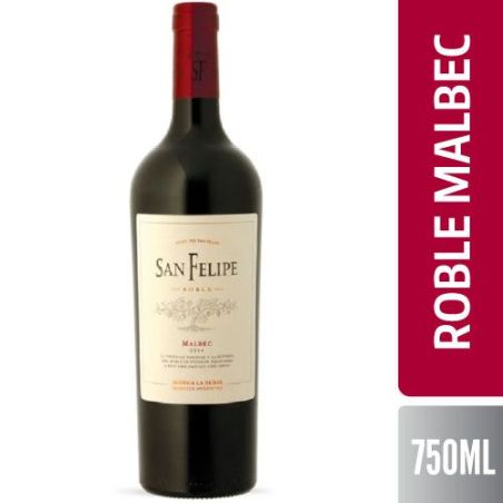 SAN FELIPE ROBLE MALBEC 6X750ML