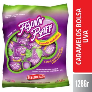 FLYNN PAFF CARAMELOS BOLSA UVA X 128 GR