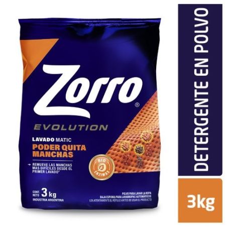 ZORRO Evolution Quitamancha Polvo 3kg