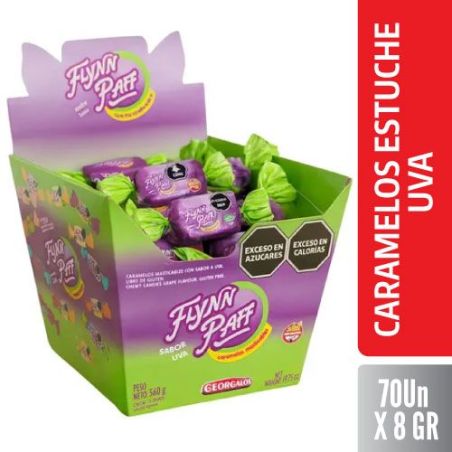 FLYNN PAFF CARAMELOS ESTUCHE UVA 70 X 8 GR