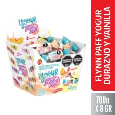FLYNN PAFF CARAM. EST. YOG. DURAZNO Y VAINI.70X 8GR