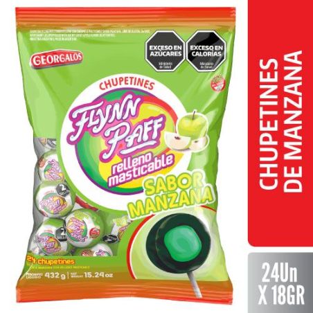 FLYNN PAFF CHUPETINES DE MANZANA 24 X 18 GR