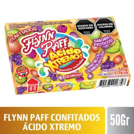 FLYNN PAFF CONFITADOS ÁCIDO XTREMO 30 X 50 G
