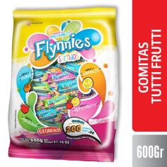 FLYNNIES CARAMELOS FRUTALES SURTIDOS X 600 GR