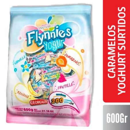 FLYNNIES CARAMELOS YOGHURT SURT. X600GR