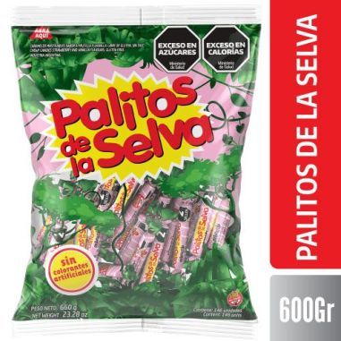 PALITOS DE LA SELVA CARAMELOS X 660 GR