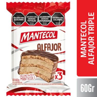 MANTECOL ALFAJOR TRIPLE 20X60GR