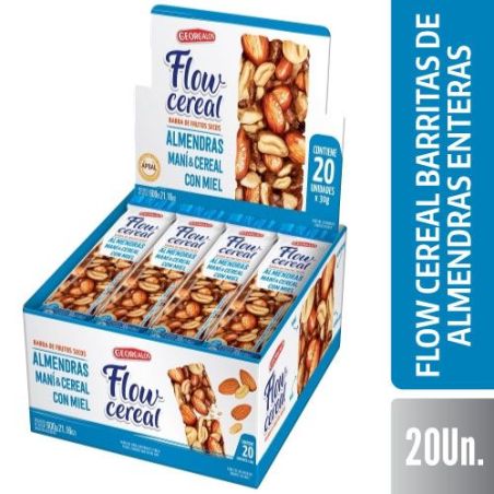 FLOW Barra Alm y Miel  20 X 30GR