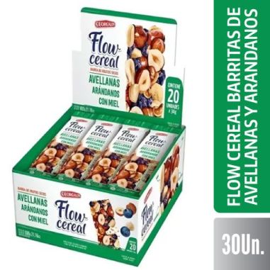 FLOW Barra Avellana Arandano 20 X 30 GR