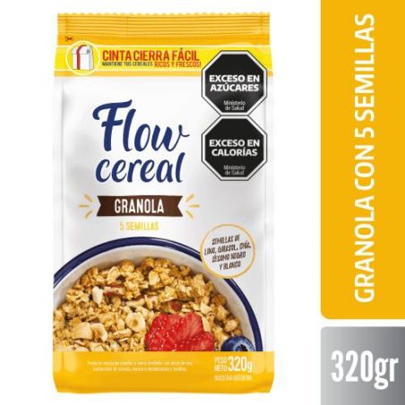 FLOW CEREAL GRANOLA CON 5 SEMILLAS X 320 GR