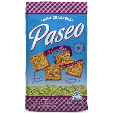 PASEO Crackers 5 Semillas 300gr