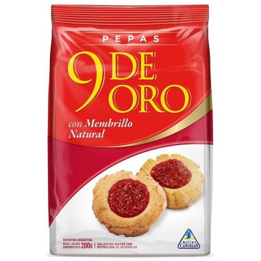 9 DE ORO Pepas Membrillo 200gr