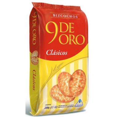 9 DE ORO Bizcocho Grasa 200gr