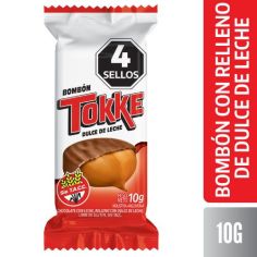 TOKKE BOMBÓN CON RELLENO DE DULCE DE LECHE 30 X 10 GR