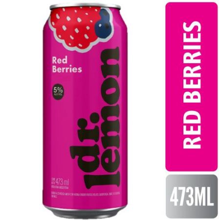 DR LEMON Red Berries Lata 473ML