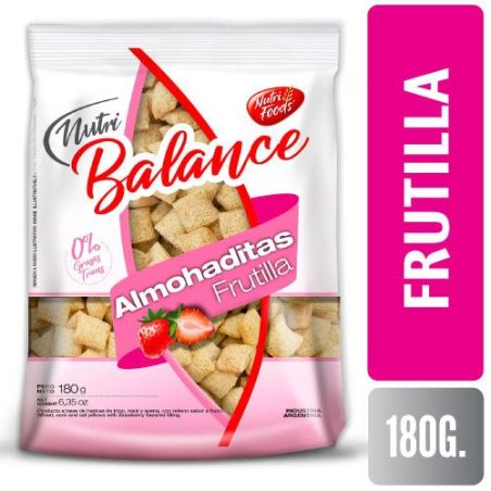 NF ALMOHADITAS DE FRUTILLA X 180 GR