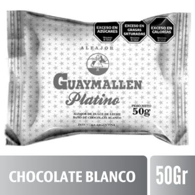 GUAYMALLEN ALFAJOR PLATINO 50GR
