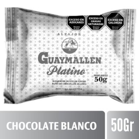 GUAYMALLEN ALFAJOR PLATINO 50GR