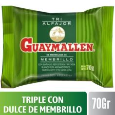 GUAYMALLEN ALFAJOR TRIPLE CON DULCE DE FRUTA
