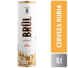 BRUL CERVEZA RUBIA  1L  LATA